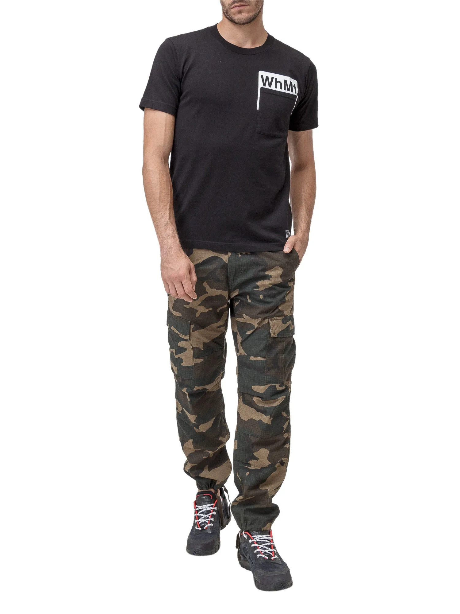 White Mountaineering Logo Print Pocket T-Shirt