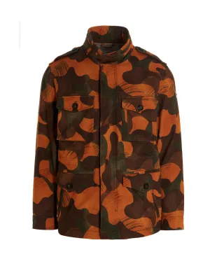 Woolrich Camouflage Printed Zip-Up Jacket