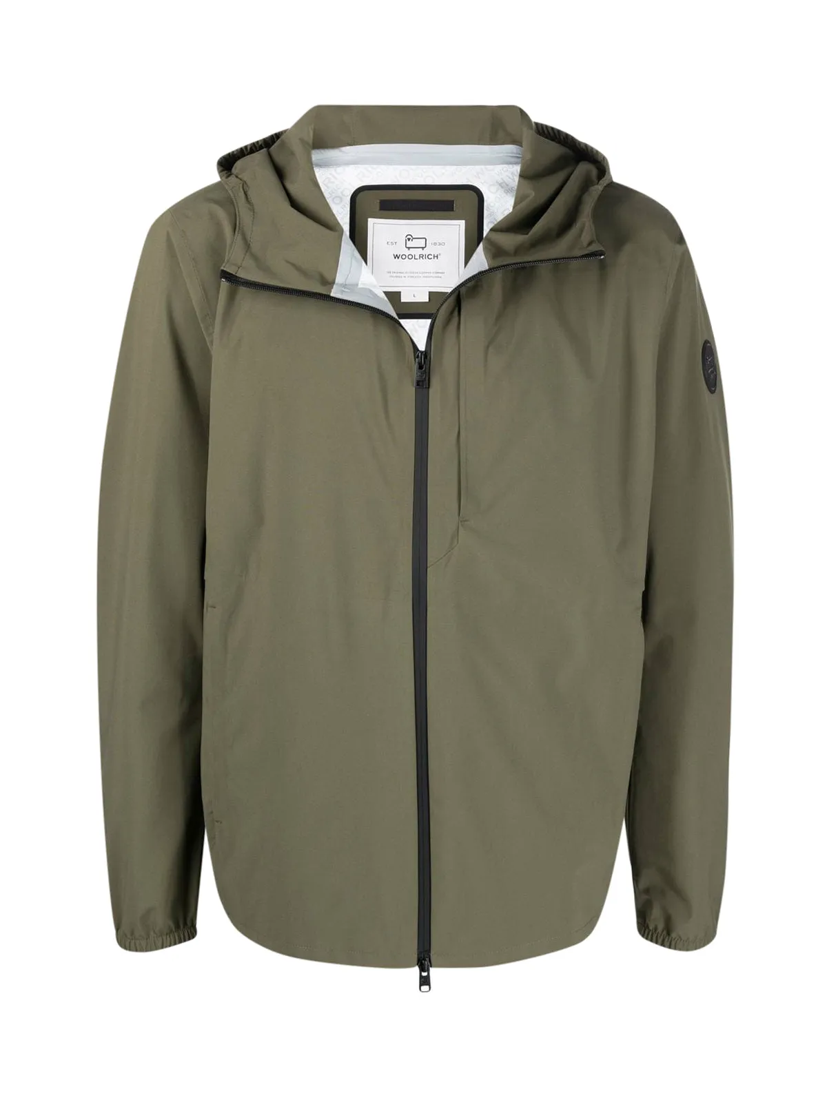 Woolrich Logo Patch Zip-Up Jacket