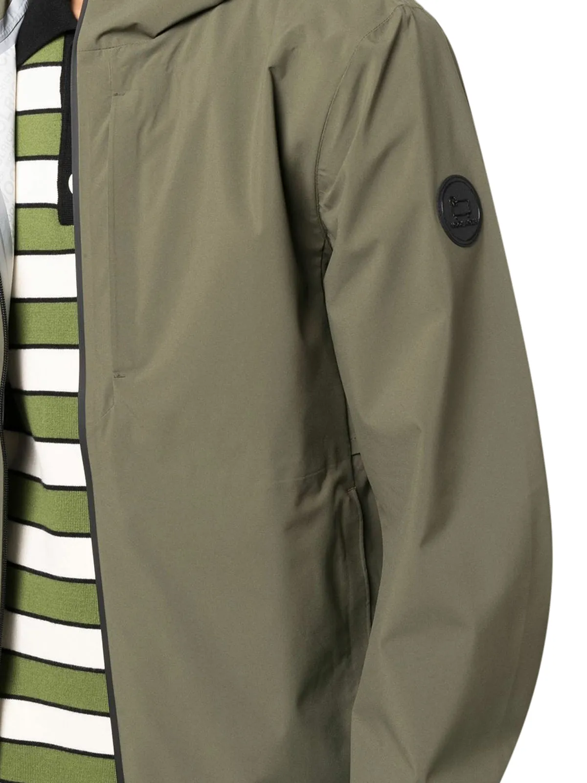 Woolrich Logo Patch Zip-Up Jacket