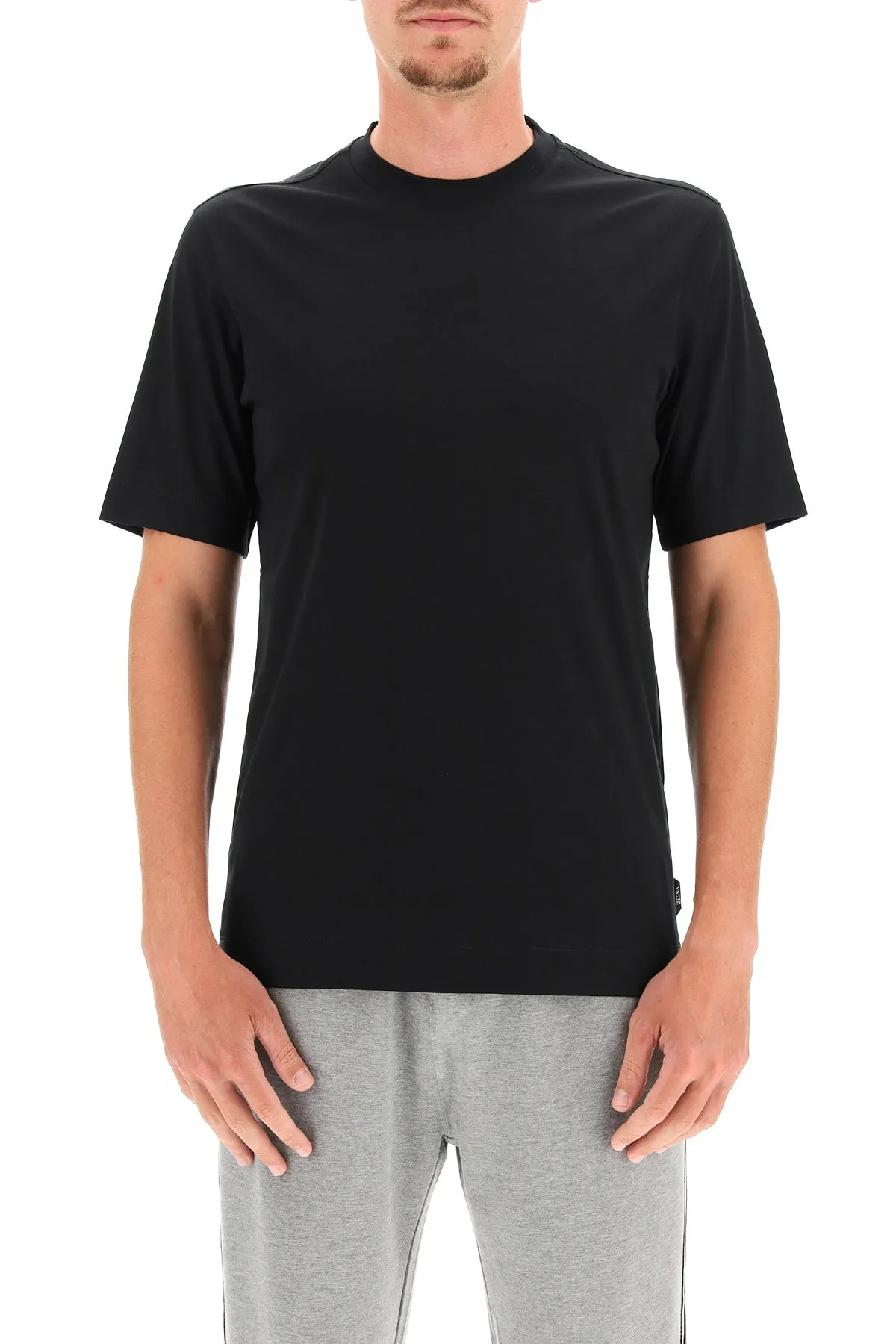 Z Zegna Crewneck Short-Sleeved T-Shirt