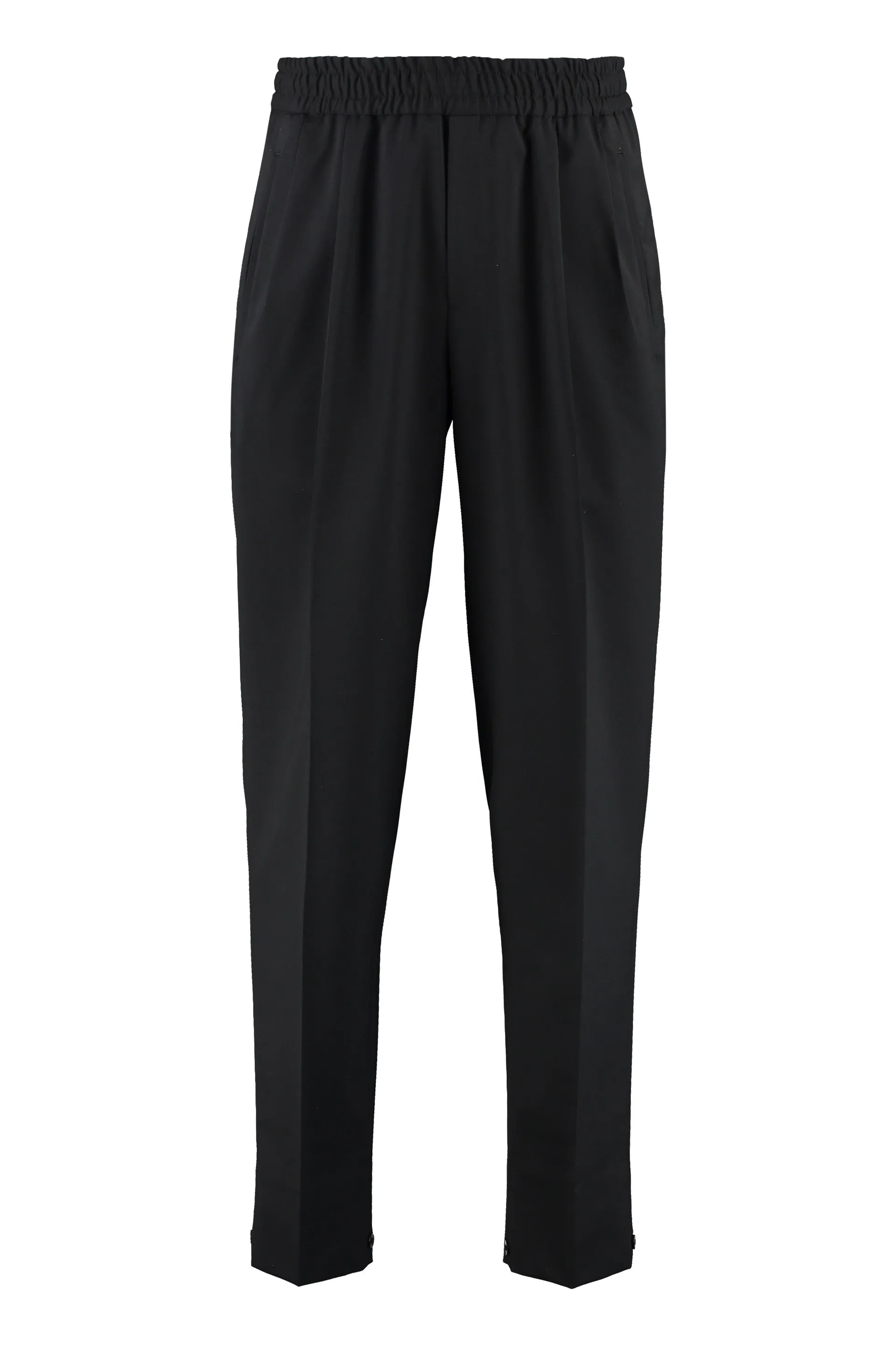 Z Zegna Elasticated-Waist Tapered Trousers