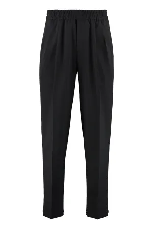 Z Zegna Elasticated-Waist Tapered Trousers