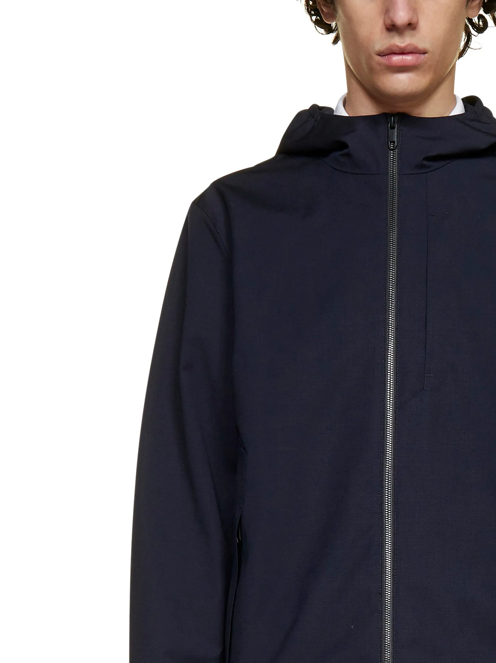 Z Zegna Zip-Up Hooded Jacket