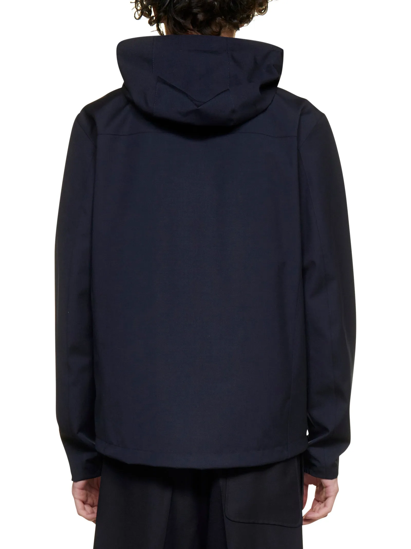 Z Zegna Zip-Up Hooded Jacket