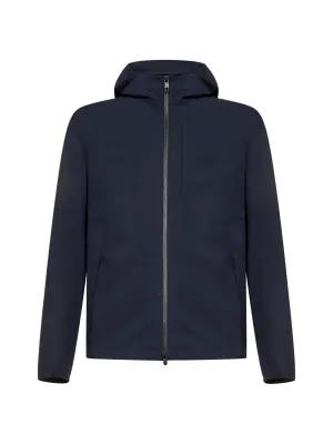 Z Zegna Zip-Up Hooded Jacket